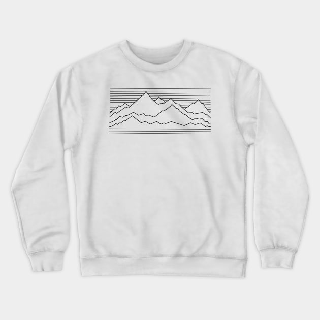 Mountains 2- plain Crewneck Sweatshirt by Whettpaint